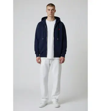 per uomo HF2501 Felpa con logo Navy Heart (S), Casual, Cotone Blu