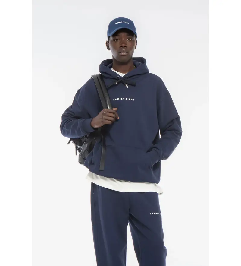 per uomo HS2503 Felpa blu navy Lfnf (S), Casual, Cotone