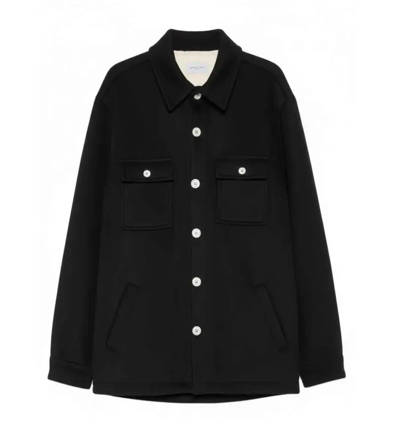 per uomo JBF2501 Giacca oversize nera semplice (S), Nero, Casual, Cotone