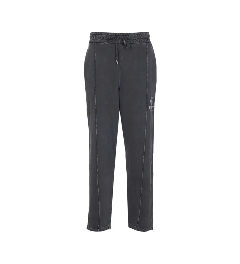 Family First Pantaloni jogger uomo neri in cotone