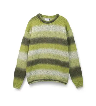 per uomo SWF2503 Maglia verde sbiadita (L), Casual, Lana