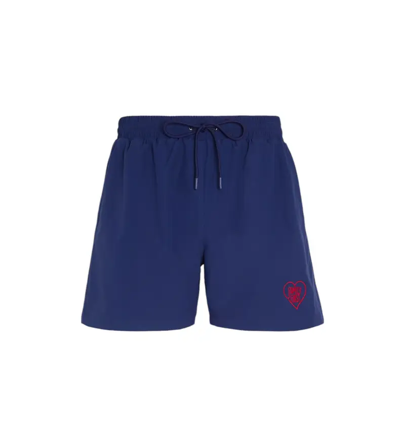 per uomo WIS2501 Costume da bagno blu navy a forma di cuore (L), Beachwear, Poliestere