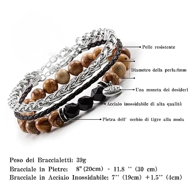FANCIBAND Bracciali Uomo Turchese 1597112 miniatura 3