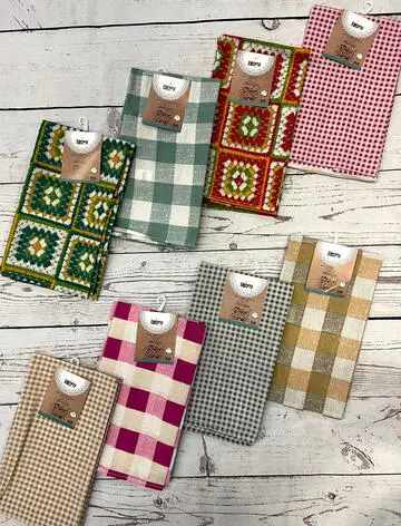 SET 2 STRONIFACCI COTONE DA CUCINA BORGO FANCY HOME