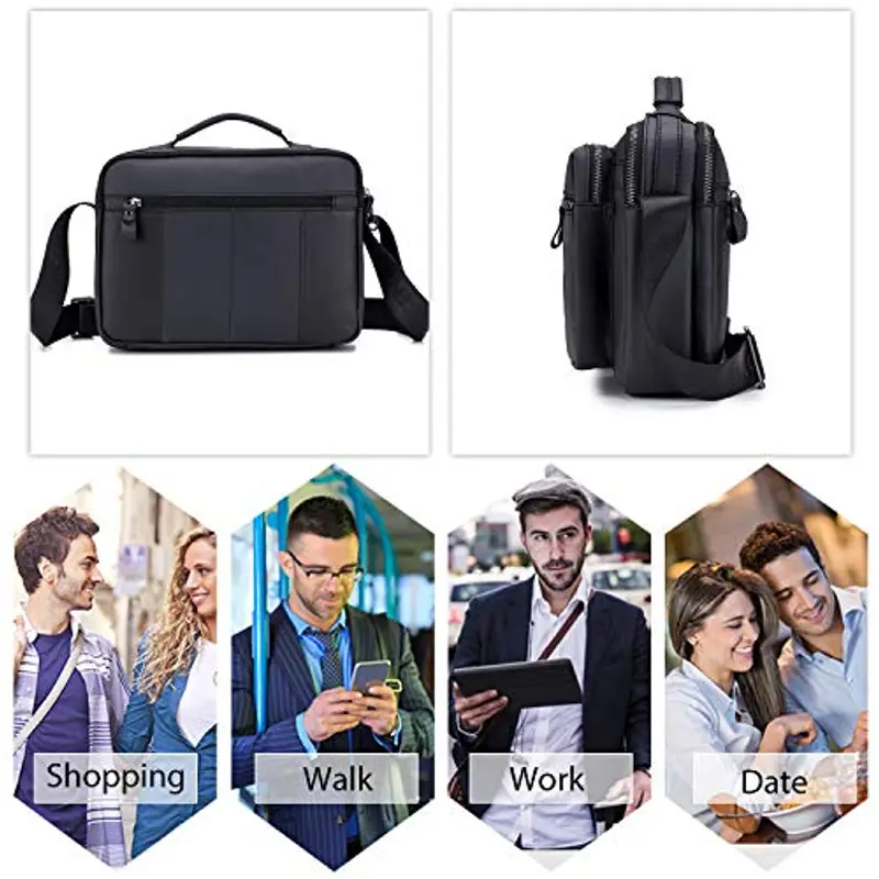 FANDARE Borsa a tracolla Uomo Nero 2338384 miniatura 3