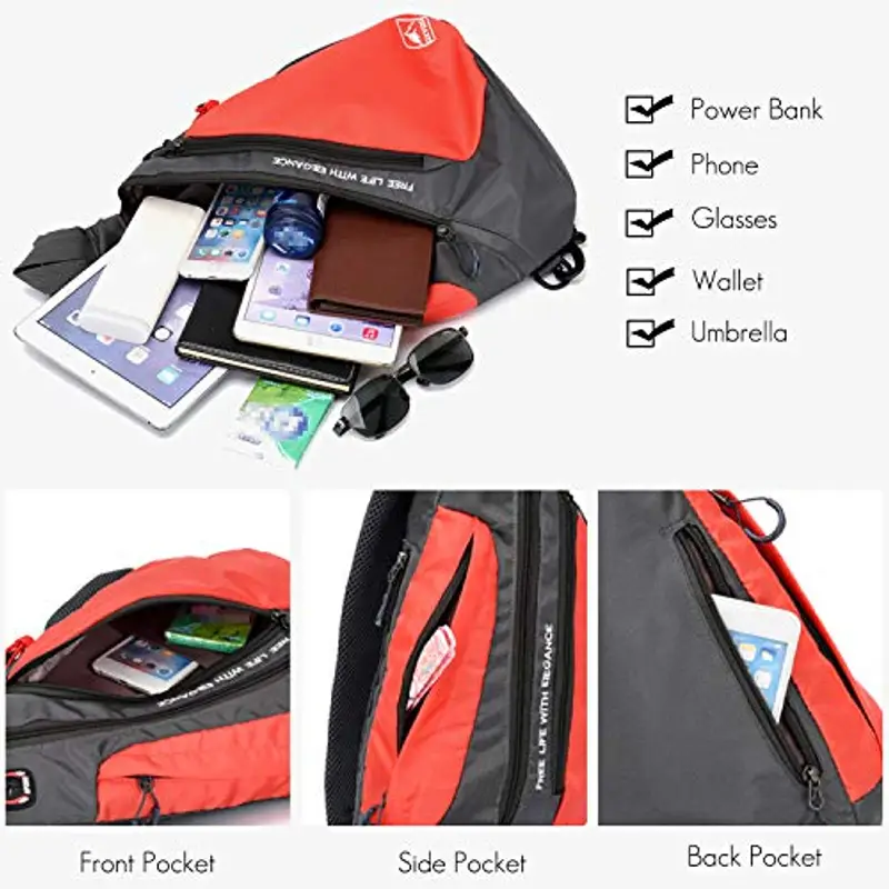 FANDARE Borsa a tracolla Uomo Rosso 2004055 miniatura 3