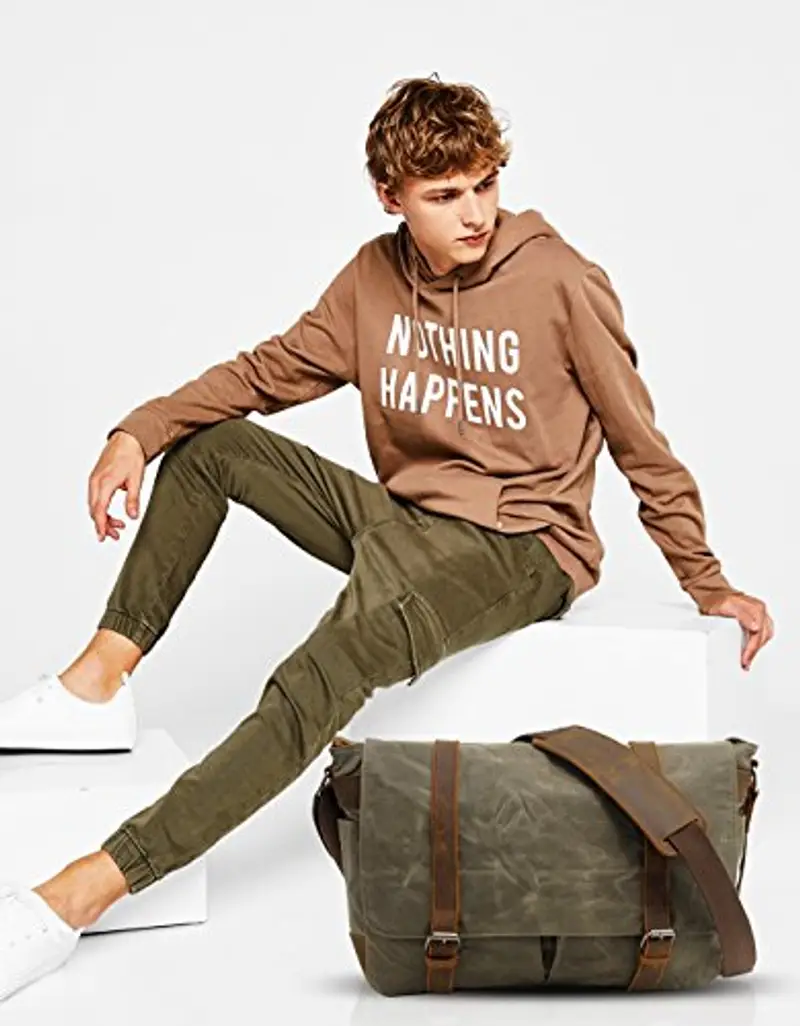 FANDARE Borsa a tracolla Uomo Verde 954887 miniatura 2