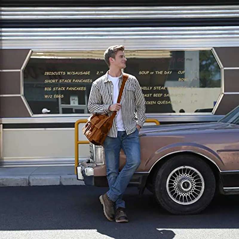 FANDARE Borsa a tracolla Uomo Giallo 1600609 miniatura 2