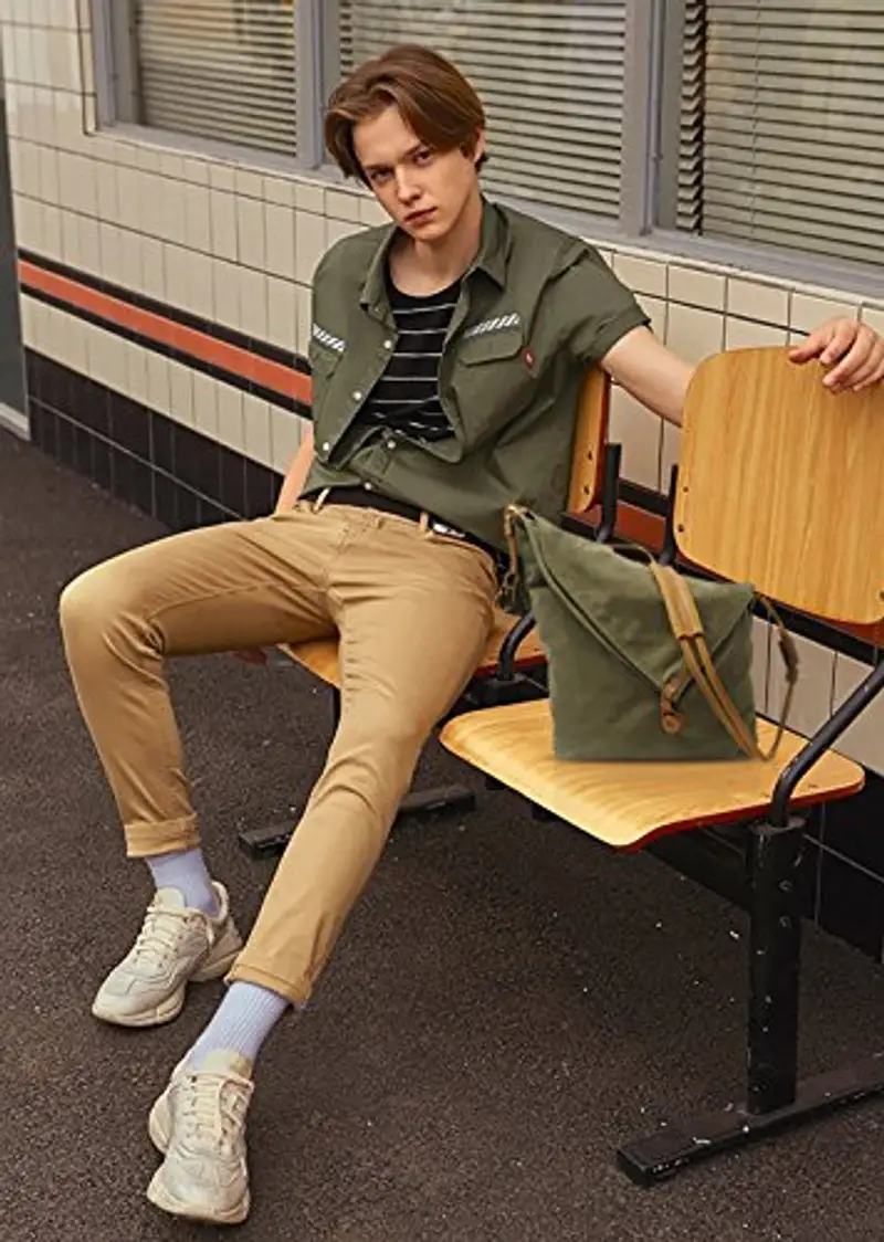 FANDARE Borsa a tracolla Uomo Verde 954627 miniatura 3