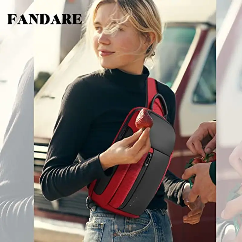 FANDARE Borsello Uomo Rosso 2087576 miniatura 2