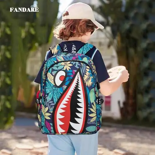 FANDARE Zaino per bambini Ragazzo Zainetto bambino Zainetto Scuola Galaxy Borsa Scuola Zaino leggero con porta di miniatura 2