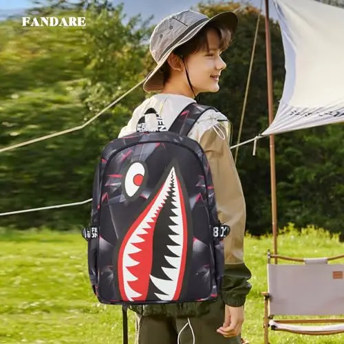 FANDARE Zaino per Bambini Ragazzo Zainetto Scuola Galaxy con Porta di Ricarica USB - Zaino Leggero Casual per miniatura 2