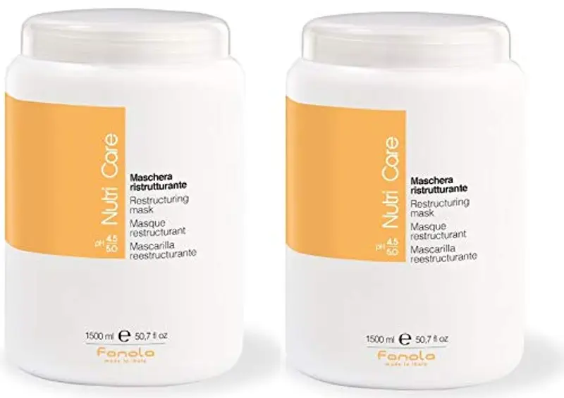 Fanola - Maschera ristrutturante Nutricare (1500 ml x 2)
