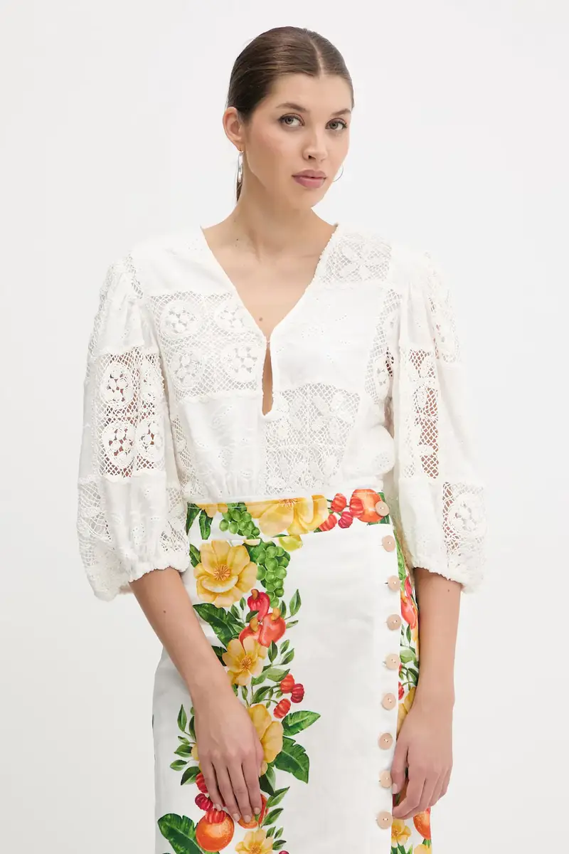 Farm Rio Body Donna Bianco 3840569