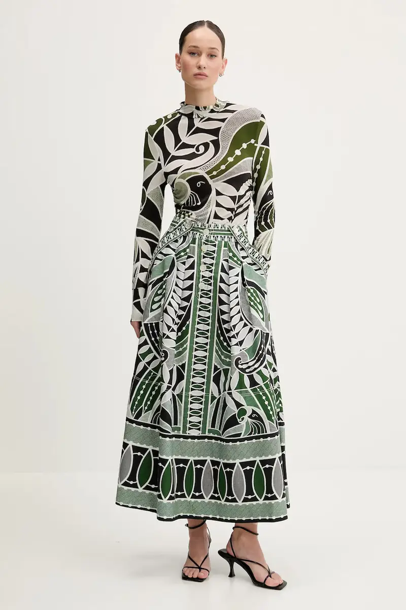 camicia a maniche lunghe colore verde 329045 miniatura 2