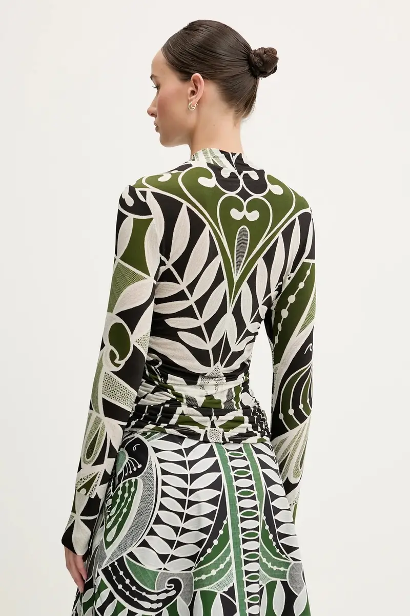 camicia a maniche lunghe colore verde 329045 miniatura 3