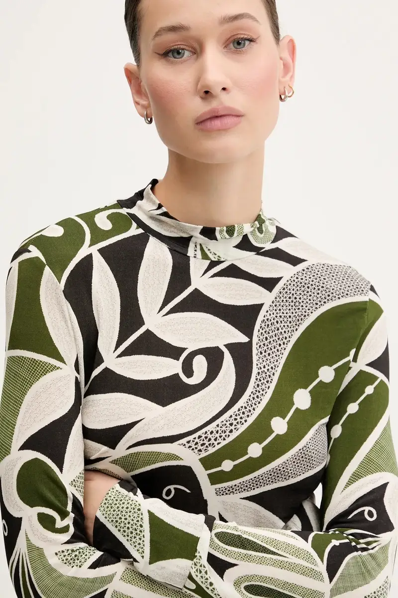 camicia a maniche lunghe colore verde 329045 miniatura 4