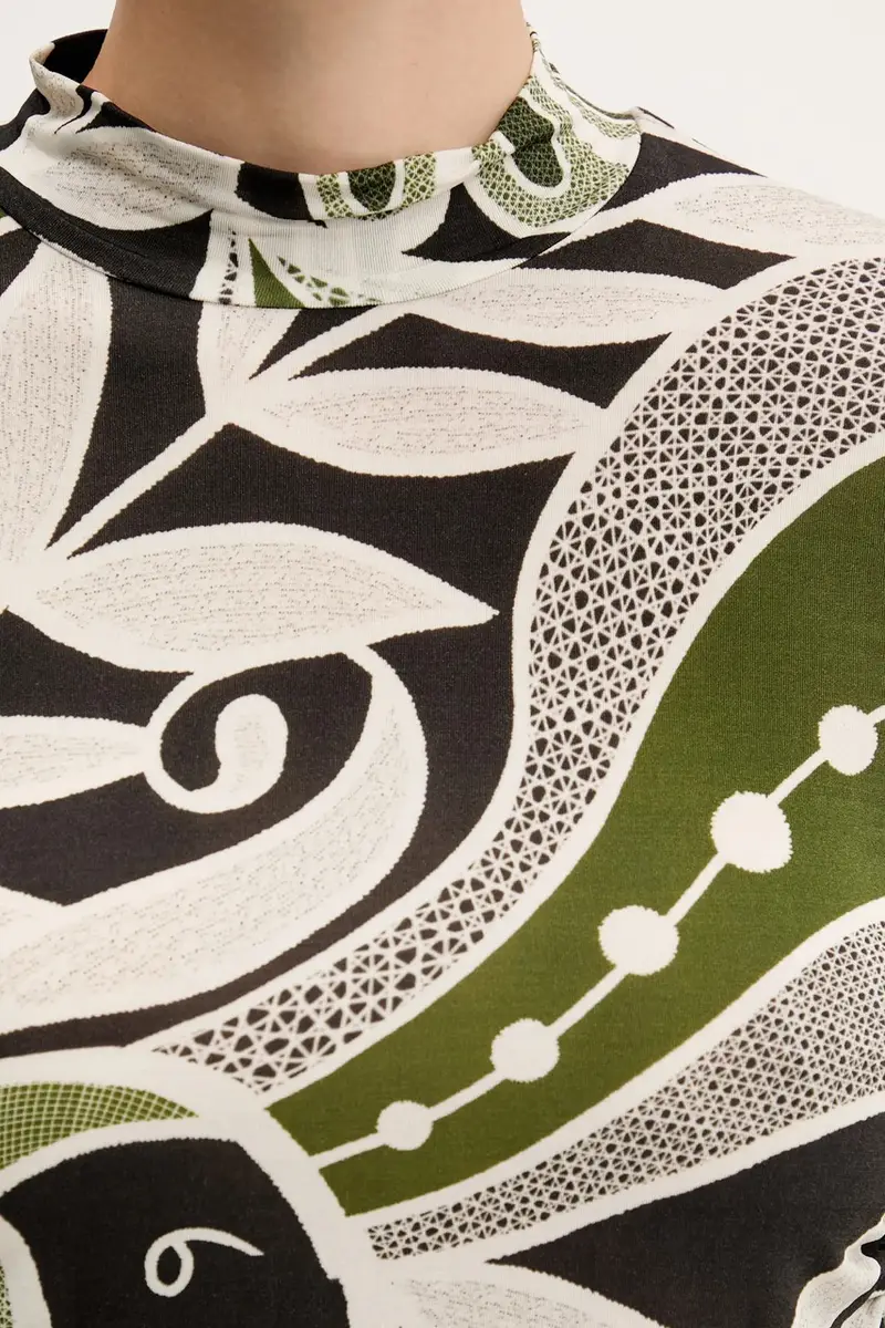 camicia a maniche lunghe colore verde 329045 miniatura 5