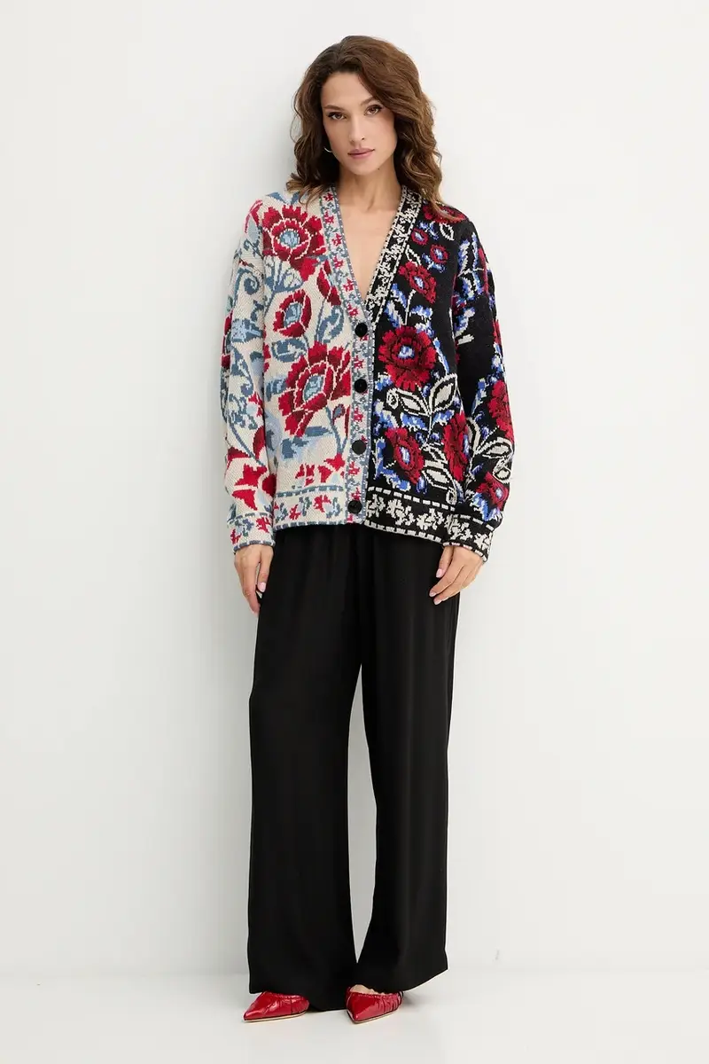 Farm Rio Cardigan Donna Nero 3846504 miniatura 2