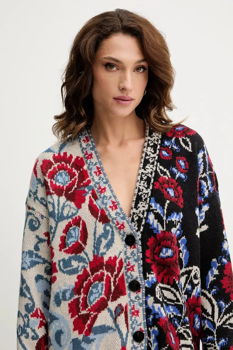 Farm Rio Cardigan Donna Nero 3846504 miniatura 4