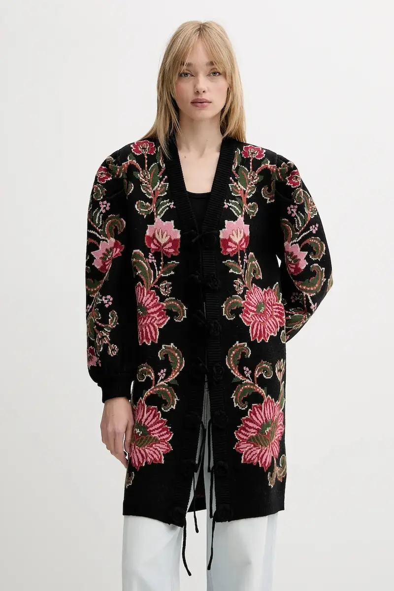 Farm Rio Cardigan Donna Nero 2232380