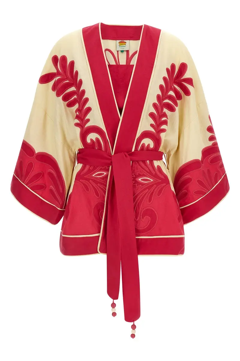 Kimono + Top Spring Arabesc Fuxia