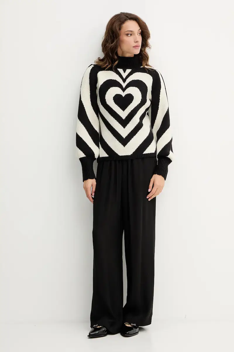 maglione in misto lana donna colore nero 345809 miniatura 2