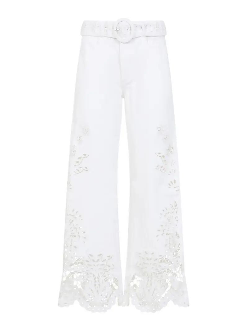 Pantaloni di bellezza Boho Crema