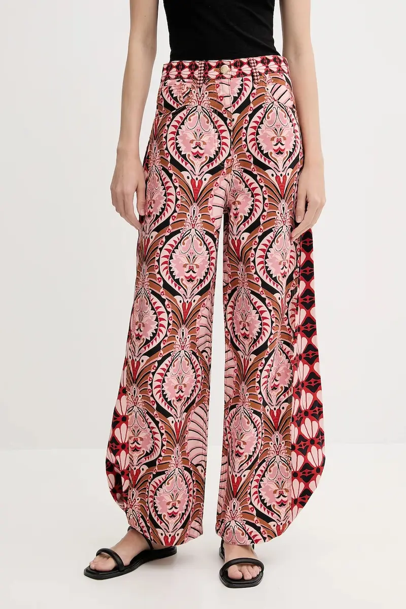 pantaloni in cotone donna colore marrone 329097