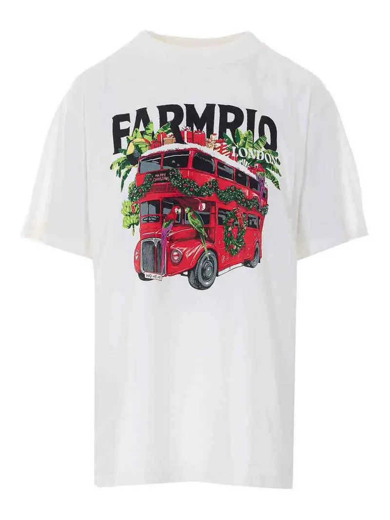 Farm Rio T-shirt Bianco 4257463