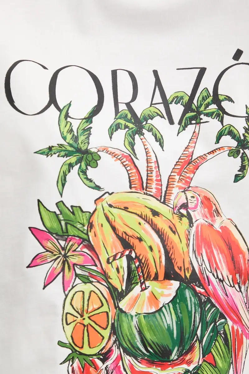 Farm Rio T-shirt Donna Bianco 3840567 miniatura 5