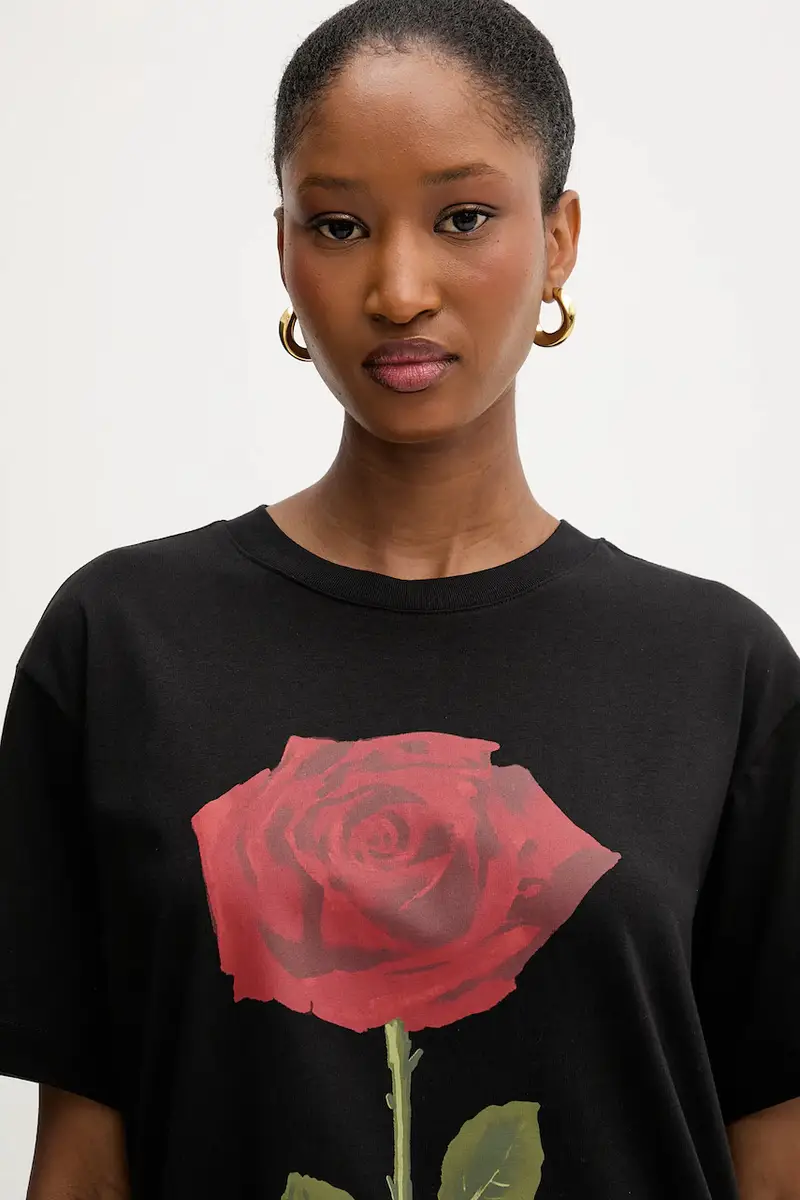 Farm Rio T-shirt Donna Nero 3846250 miniatura 4