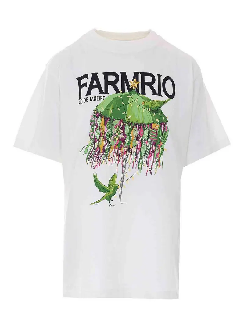 Farm Rio T-shirt Bianco 4257464