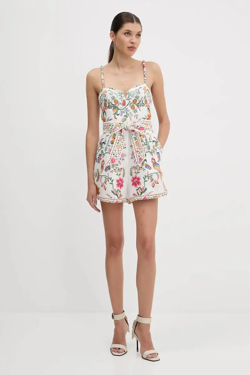 tuta di lino colore bianco 336136 miniatura 2