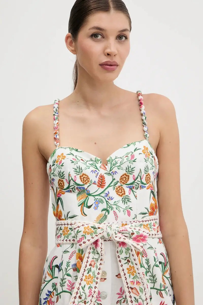 tuta di lino colore bianco 336136 miniatura 4