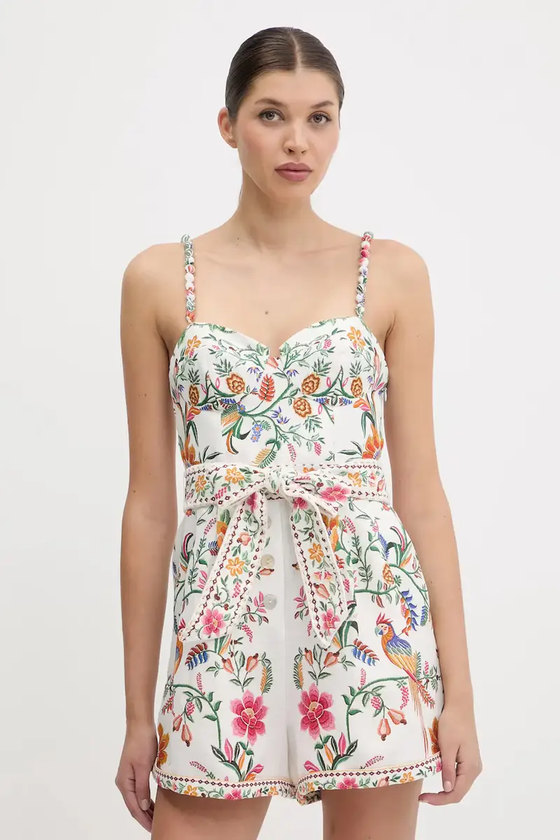 tuta di lino colore bianco 336136