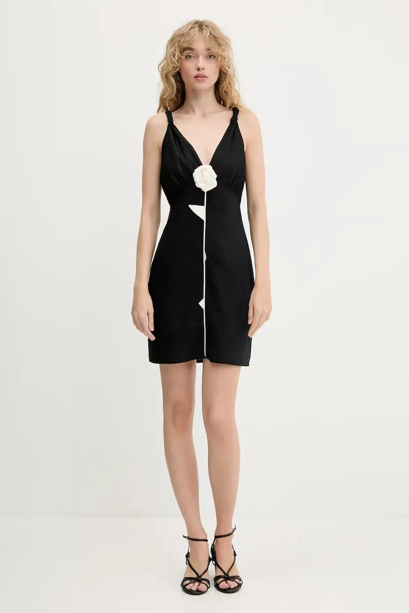 vestito di lino colore nero 336607 miniatura 2