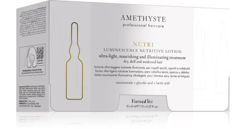 Amethyste Hydrate fiala per idratazione e brillantezza 12× 8 ml