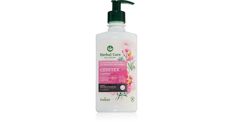 Herbal Care Cistus Gel Delicato Per L'Igiene Intima Per Pelli Sensibili 330 Ml