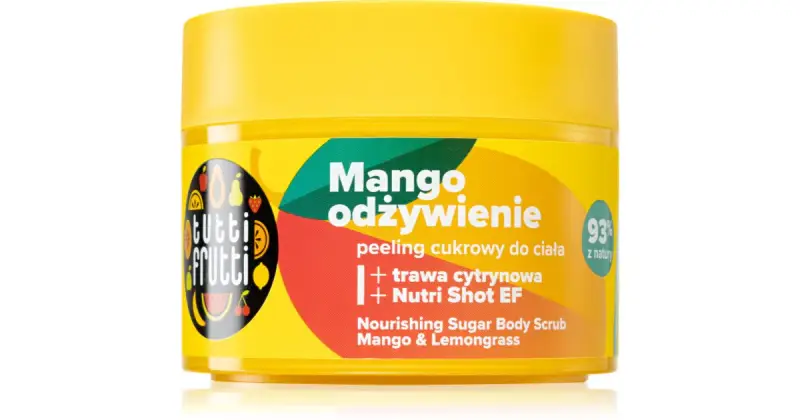 Tutti Frutti Tango Mango Scrub Detergente Delicato E Nutriente Allo Zucchero Mango & Citronella 300 G