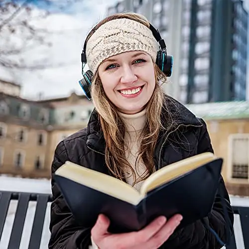 Fasce Invernali Per Capelli Donna Fascia Capelli Caldo Lana Intrecciata Cerchietti Donne Turbante 2 Pezzi miniatura 3