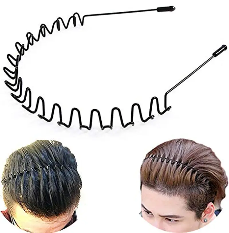 Lofuanna Fasce per capelli Uomo Nero 1200049