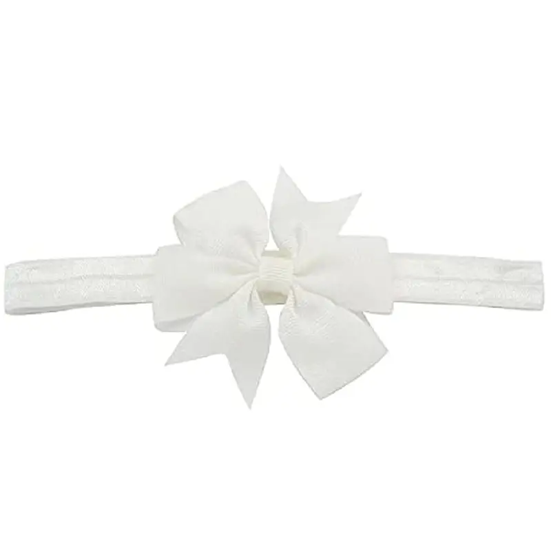 FASCIA CAPELLI PER BAMBINA NEONATA FIOCCO BABY BOW POIS BATTESIMO CERIMONIA COMPLEANNO REGALO NASCITA Brillabenny