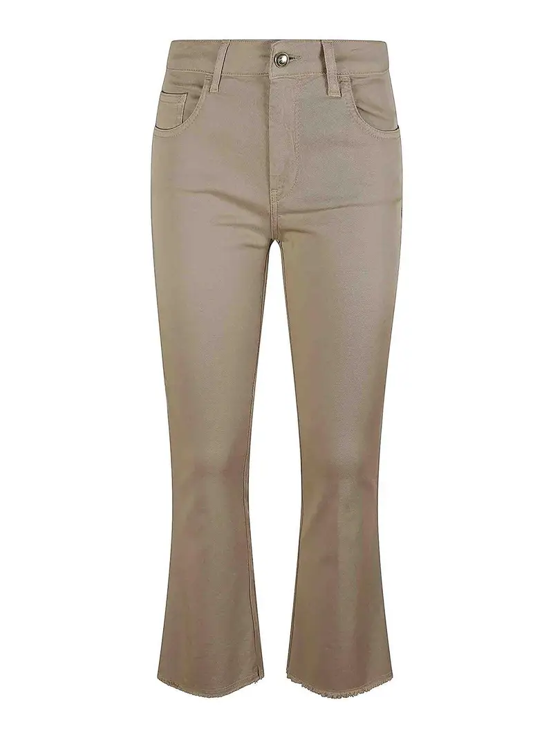 5 Tasche in Cotone Stretch Tortora