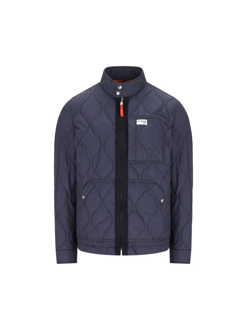 Bomber Imbottito In Popeline BLU