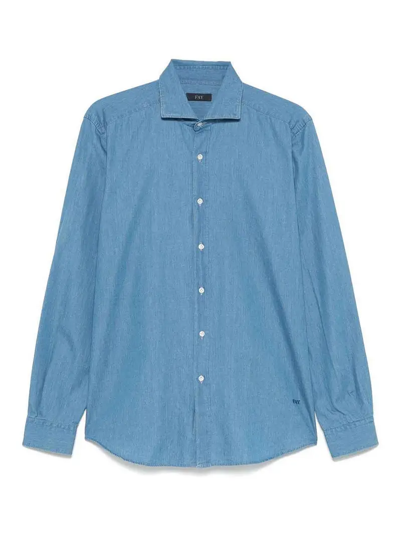 Camicia Chambray Blu