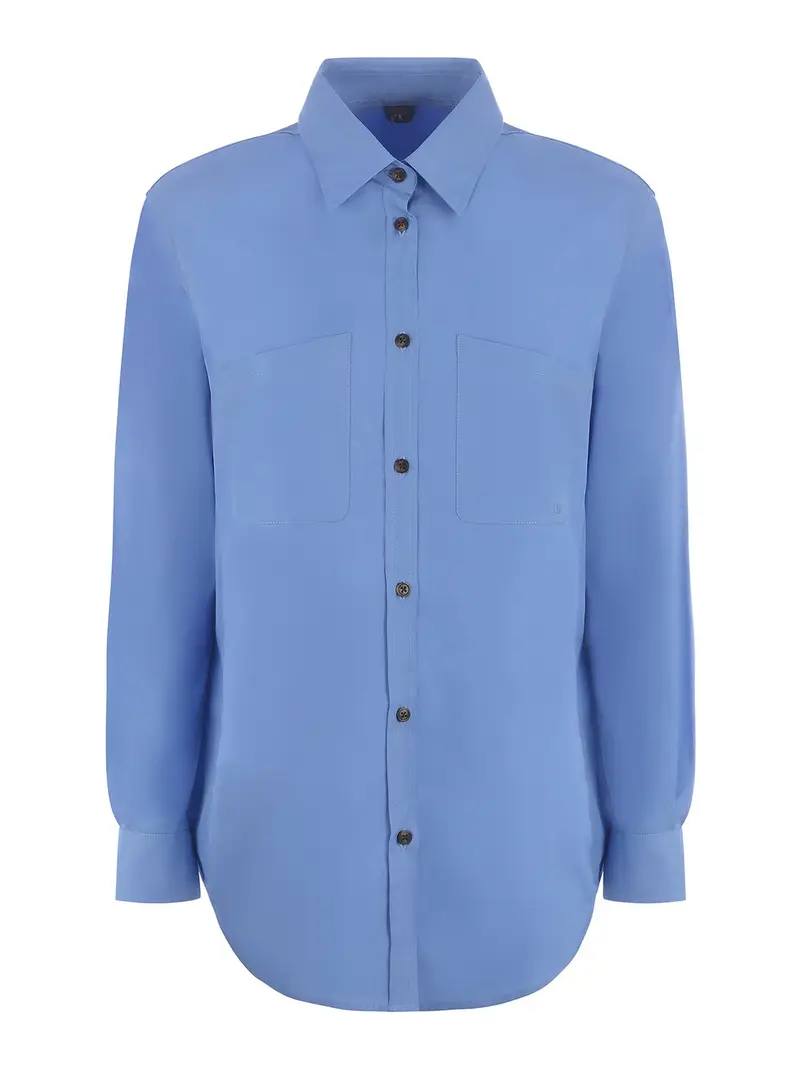 Camicia in cotone Blu