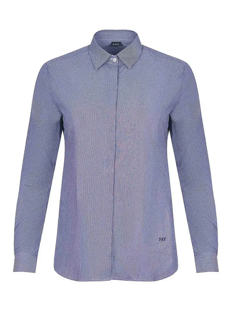 Camicia In Cotone Blu
