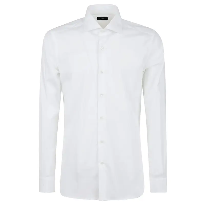 camicia uomo in tessuto tecnico stretch bianca