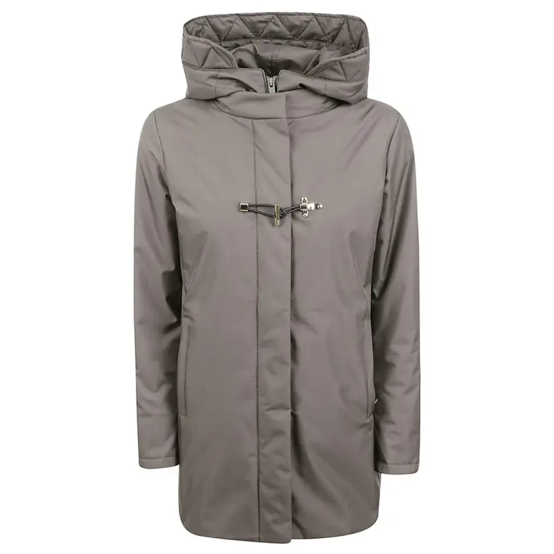 cappotto donna in gabardine tecnico verde